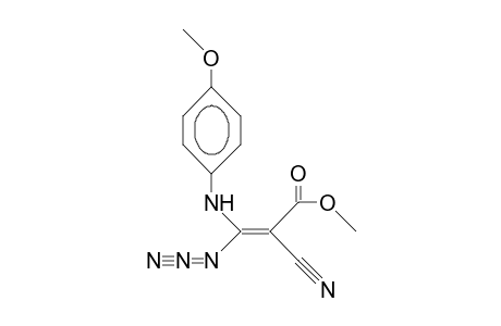 Methyl 3-azido-3-(4-methoxyphenylamino)-2-cyano-acrylate