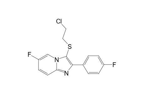3-(2-Chloroethylthio)-6-fluoro-2-(4-fluorophenyl)imidazo[1,2-a]pyridine