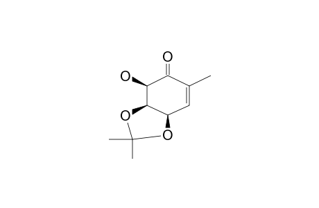 (3aS,4R,7aR)-4-hydroxy-2,2,6-trimethyl-4,7a-dihydro-3aH-1,3-benzodioxol-5-one