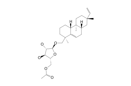 SAGITTINE_C;19-O-ALPHA-L-5'-ACETOXYARABINOFURANOSYL-ENT-ROSA-5,15-DIENE
