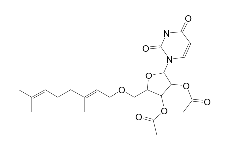 1-[5-[[(2E)-3,7-dimethylocta-2,6-dienoxy]methyl]-3,4-dihydroxyoxolan-2-yl]pyrimidine-2,4-dione, 2ac derivative