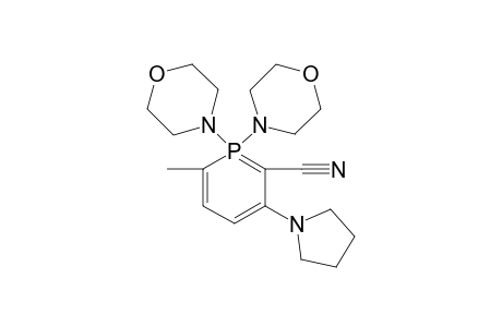 6-Methyl-1,1-dimorpholin-4-yl-3-pyrrolidin-1-yl-1.lamda.5-phosphinine-2-carbonitrile