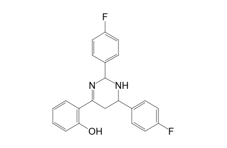 2-(2,6-Di(4-fluorophenyl)-1,2,5,6-tetrahydropyrimidin-4-yl)phenol