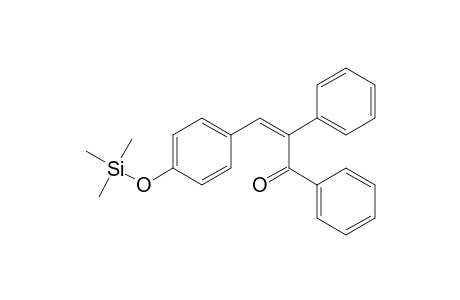 2-Propen-1-one, 1,2-diphenyl-3-[4-[(trimethylsilyl)oxy]phenyl]-
