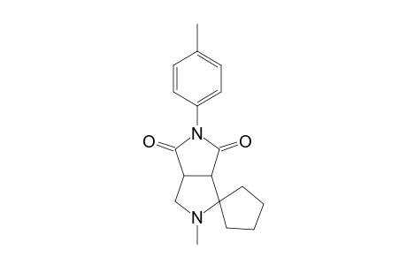 Spiro[cyclopentane,1-4',-1',3',3'a,4',6',6'a-hexahydro-2'-(p-tolyl)-5'methylpyrrolo[3,4-c]pyrrol-1',3'-dione]