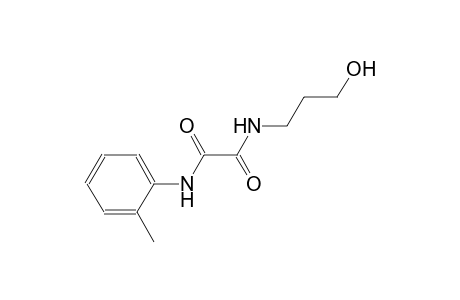 ethanediamide, N~1~-(3-hydroxypropyl)-N~2~-(2-methylphenyl)-