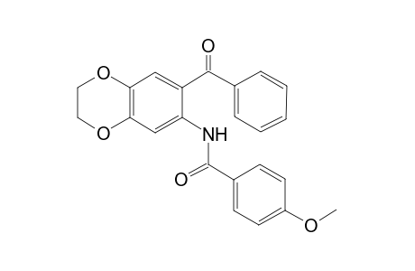 Benzamide, N-(7-benzoyl-2,3-dihydrobenzo[1,4]dioxin-6-yl)-4-methoxy-