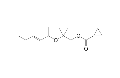 (3''E)-2'-Methyl-2'-(3''-methylhex-3''-en-2''-yloxy)propyl cyclopropanecarboxylate