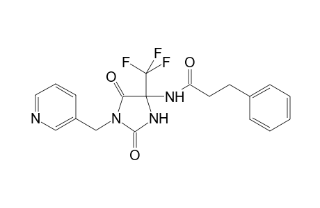 Benzenepropanamide, N-[2,5-dioxo-1-(3-pyridinylmethyl)-4-(trifluoromethyl)-4-imidazolidinyl]-