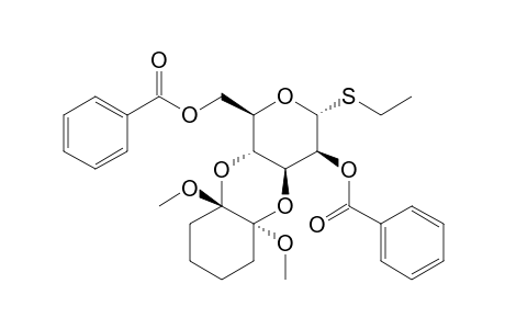 (1'S,2'S)-Ethyl 2,6-di-O-benzoyl-3,4-O-(1',2'-dimethoxycyclohexane-1',2'-diyl)-1-thio-.alpha.,D-mannopyranoside