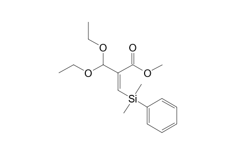 (Z)-2-(diethoxymethyl)-3-[dimethyl(phenyl)silyl]-2-propenoic acid methyl ester