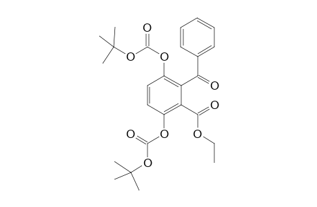 2-Benzoyl-3,6-bis-tert-butoxycarbonyloxy-benzoic acid ethyl ester