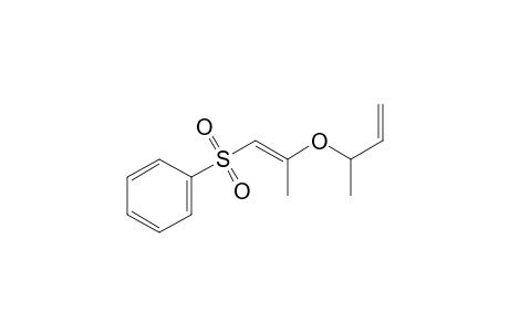 Benzene, [[2-[(1-methyl-1-propenyl)oxy]-2-propenyl]sulfonyl]-, (E)-