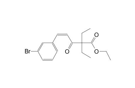 4-pentenoic acid, 5-(3-bromophenyl)-2,2-diethyl-3-oxo-, ethyl ester,(4Z)-