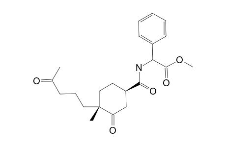 2-[[(1R,4R)-3-keto-4-(4-ketopentyl)-4-methyl-cyclohexanecarbonyl]amino]-2-phenyl-acetic acid methyl ester