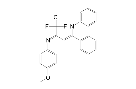 (Z)-4-CHLORO-4,4-DIFLUORO-3-(4-METHOXYPHENYLIMINO)-1-PHENYL-1-BUTENYL-(PHENYL)-AMINE