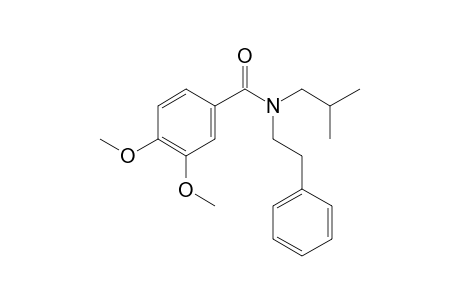 Benzamide, 3,4-dimethoxy-N-(2-phenylethyl)-N-isobutyl-