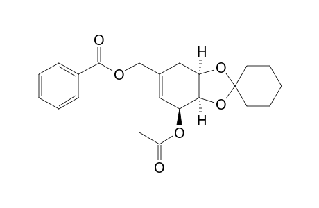 (1R,2R,3S)-3-O-Acetyl-5-benzoyloxymethyl-1,2-O-cyclohexylidene-4-cyclohexen-1,2,3-triol