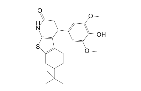 benzo[4,5]thieno[2,3-b]pyridin-2(1H)-one, 7-(1,1-dimethylethyl)-3,4,5,6,7,8-hexahydro-4-(4-hydroxy-3,5-dimethoxyphenyl)-