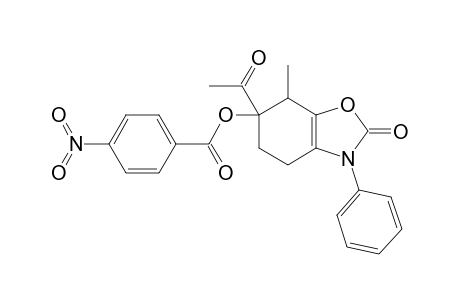6-Acetyl-N-phenyl-7-methyl-2-oxo-2,3,4,5,6,7-hexahydrobenzoxazol-6-yl p-Nitrobenzoate
