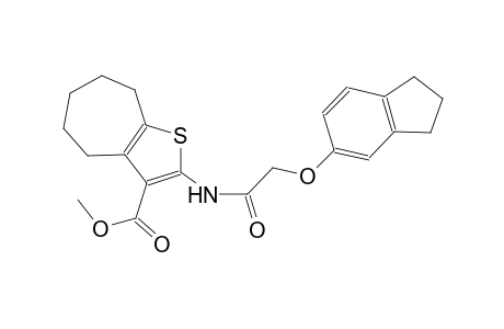 methyl 2-{[(2,3-dihydro-1H-inden-5-yloxy)acetyl]amino}-5,6,7,8-tetrahydro-4H-cyclohepta[b]thiophene-3-carboxylate