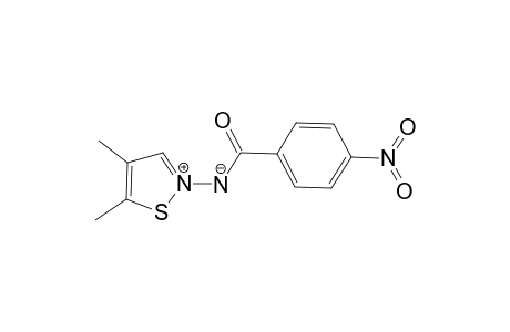 N-(4-Nitrobenzoyl)-4,5-dimethylisothiazolium-2-imine