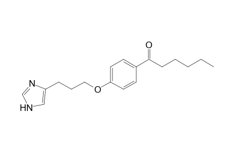 1-[4-[3-(1H-imidazol-5-yl)propoxy]phenyl]-1-hexanone