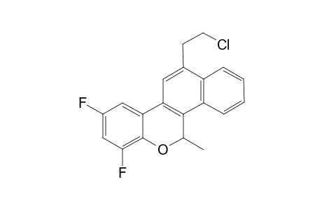 12-(2-Chloroethyl)-7,9-difluoro-5-methyl-5H-naphtho[1,2-c]chromene