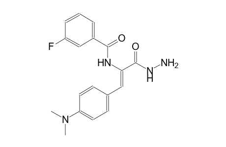 N-[(Z)-2-[4-(dimethylamino)phenyl]-1-(hydrazinocarbonyl)ethenyl]-3-fluorobenzamide