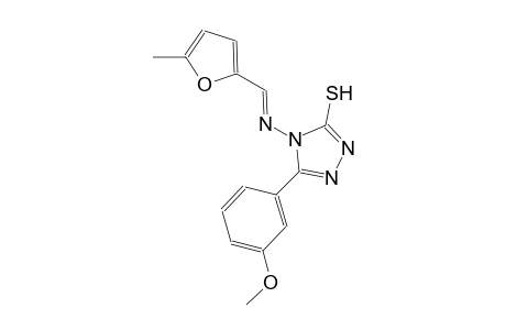 5-(3-methoxyphenyl)-4-{[(E)-(5-methyl-2-furyl)methylidene]amino}-4H-1,2,4-triazole-3-thiol