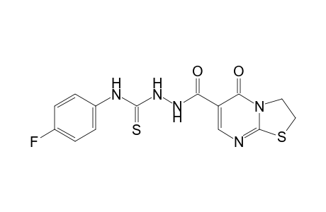 1-[(2,3-dihydro-5-oxo-5H-thiazolo[3,2-a]pyrimidin-6-yl)carbonyl]-4-(p-fluorophenyl)-3-thiosemicarbazide
