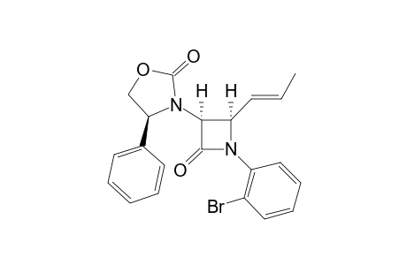 (+)-(3S,4R)-1-(2-Bromophenyl)-3-[(S)-4-phenyl-2-oxo-1,3-oxazolidin-3-yl]-4(E)-1-propenyl]azetidin-2-one