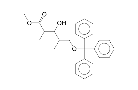 3-Hydroxy-2,4-dimethyl-5-trityloxy-pentanoic acid, methyl ester