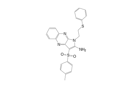 3-[(4-methylphenyl)sulfonyl]-1-[2-(phenylsulfanyl)ethyl]-1H-pyrrolo[2,3-b]quinoxalin-2-ylamine