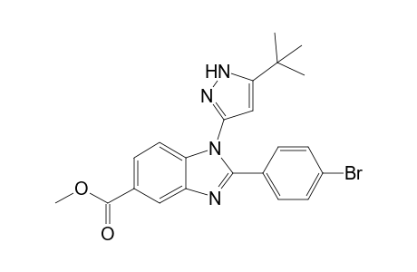 Methyl 1-(5-tert-butyl-1H-pyrazol-3-yl)-2-(4-bromophenyl)-1H-benzo[d]imidazole-5-carboxylate