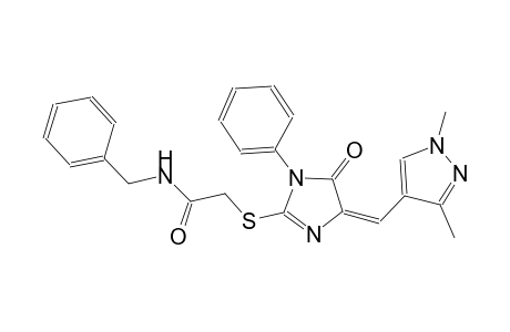 N-benzyl-2-({(4E)-4-[(1,3-dimethyl-1H-pyrazol-4-yl)methylene]-5-oxo-1-phenyl-4,5-dihydro-1H-imidazol-2-yl}sulfanyl)acetamide
