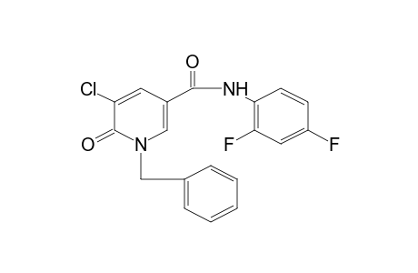 1-BENZYL-5-CHLORO-2',4'-DIFLUORO-1,6-DIHYDRO-6-OXONICOTINANILIDE