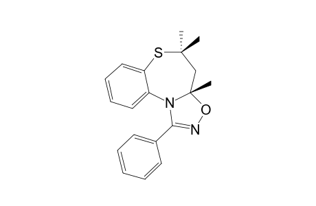 3A,4-DIHYDRO-1-PHENYL-3A,5,5-TRIMETHYL-5H-[1,2,4]-OXADIAZOLO-[5,4-D]-[1,5]-BENZOTHIAZEPINE