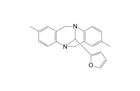 2,8-dimethyl-13-(2-furyl)-6H,12H-5,11-methanedibenzo[b,f][1,5]diazocine