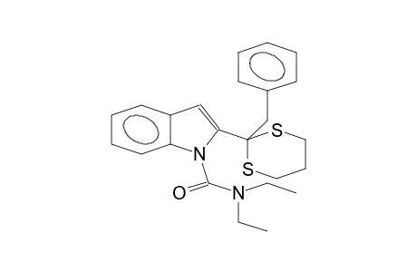 2-(2-Benzyl-1,3-dithian-2-yl)-1-(diethylcarbamoyl)indole