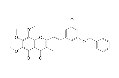 Chromone, 2-[2-[5-benzyloxy-3-hydroxyphenyl]ethenyl]-5-hydroxy-