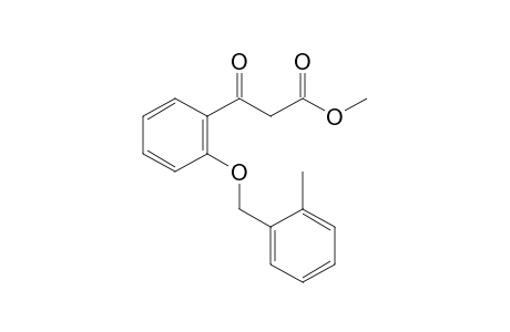 Benzenepropanoic acid, 2-[(2-methylphenyl)methoxy]-beta-oxo-,methyl ester