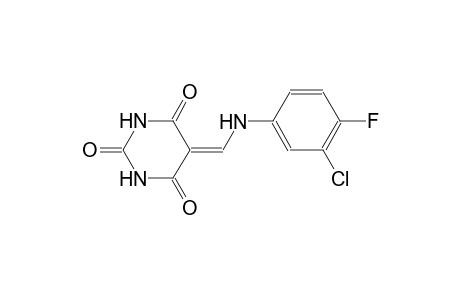 5-[(3-chloro-4-fluoroanilino)methylene]-2,4,6(1H,3H,5H)-pyrimidinetrione