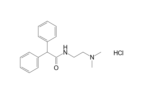 N-[2-(dimethylamino)ethyl]-2,2-diphenylacetamide, monohydrochloride