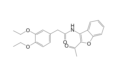 N-(2-acetyl-1-benzofuran-3-yl)-2-(3,4-diethoxyphenyl)acetamide