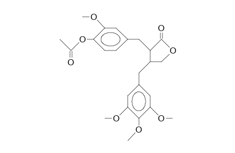 3-(4-Acetoxy-3-methoxy-benzyl)-4-(3,4,5-trimethoxy-benzyl)-butyrolactone