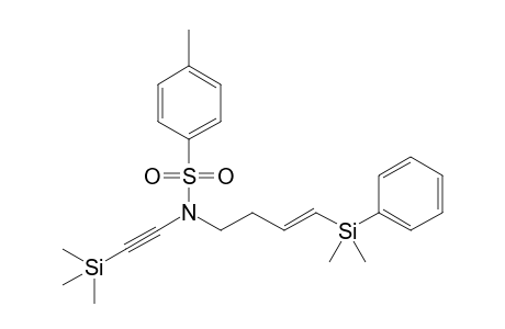 N-[(E)-4-(Dimethylphenylsilyl)but-3-enyl]-4-methyl-N-(trimethylsilylethynyl)benzenesulfonamide