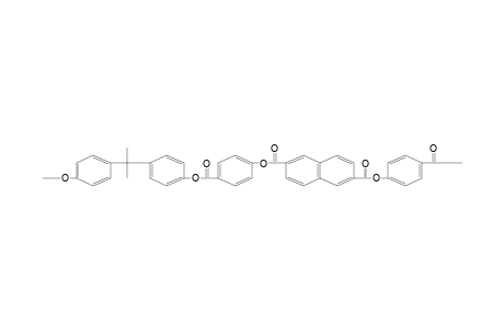 Polyester based on bisphenol-a, 4-hydroxybenzoic and 2,6-naphthalenedicarboxylic acids