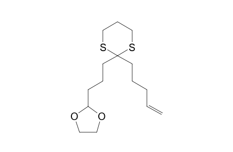 2-(4'-Pentenyl)-2-[3"-(1,3-dioxolanyl)propyl]-1,3-dithiane