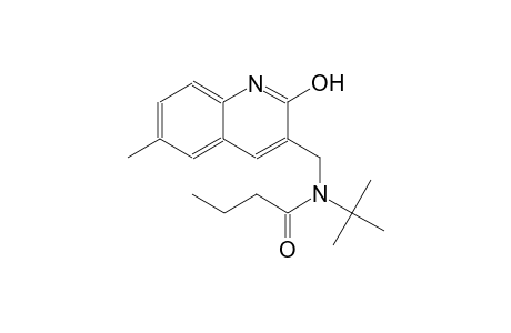 N-(tert-butyl)-N-[(2-hydroxy-6-methyl-3-quinolinyl)methyl]butanamide